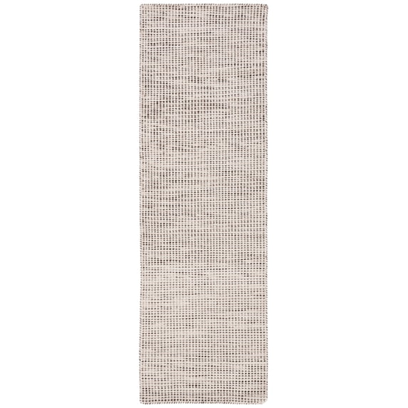SAFAVIEH Vermont Zaman Distressed Dotted Runner Rug, Brown/Ivory, 2'3" x 7'