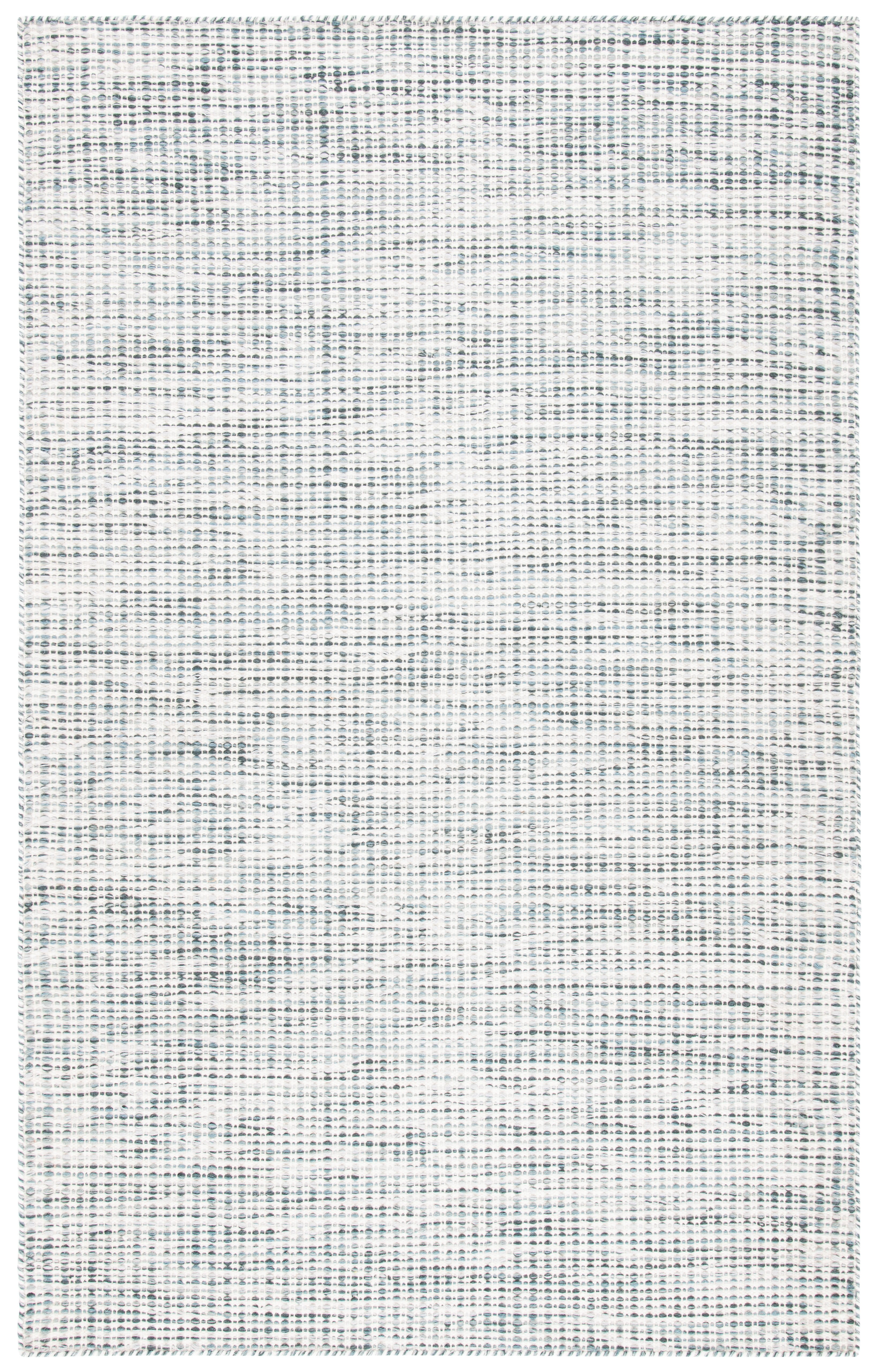 Gray and Ivory Hand-Tufted Wool Reversible 6' x 9' Rug