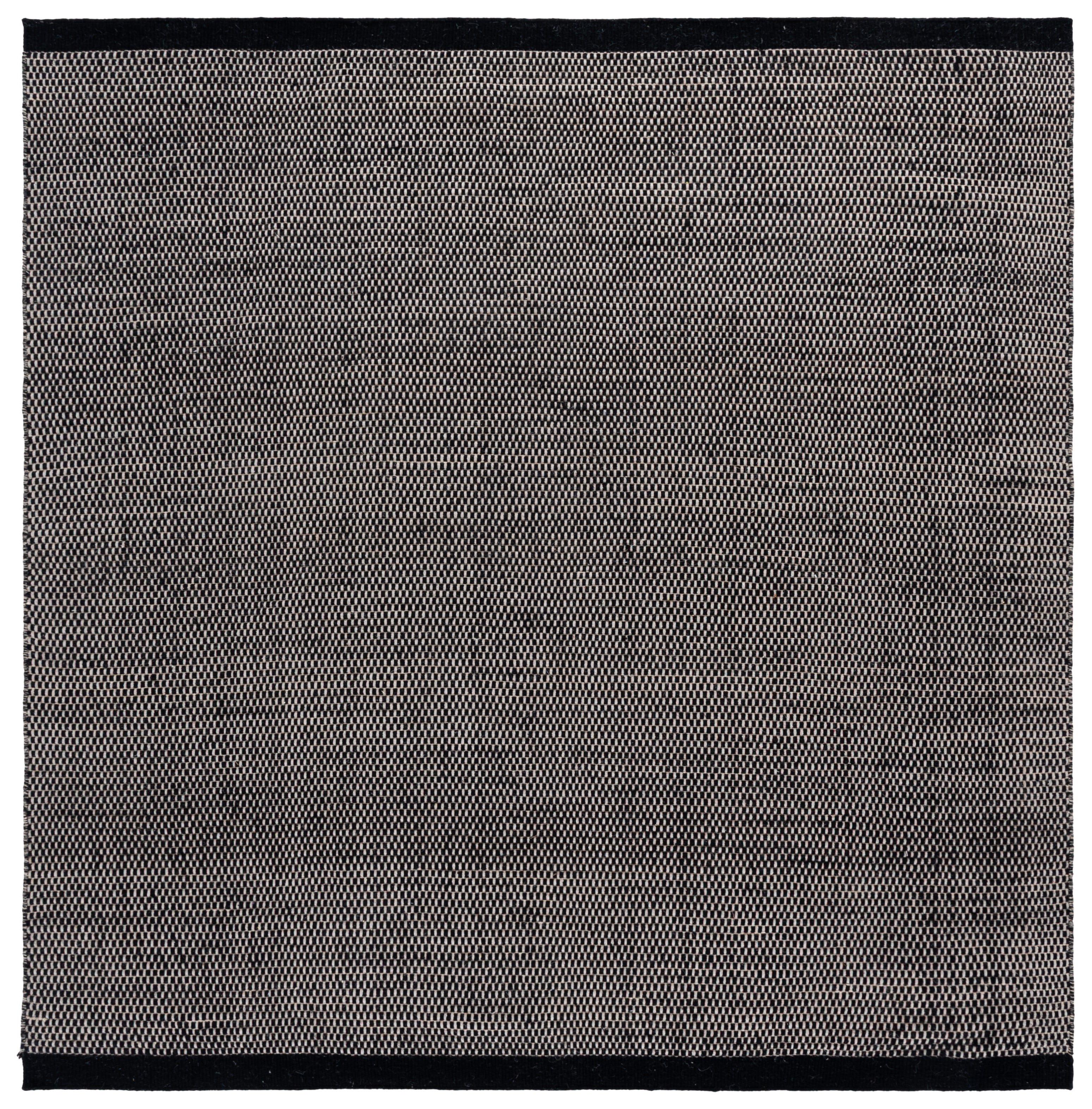 SAFAVIEH Vermont Zarif Distressed Dotted Area Rug, Black, 7' x 7' Square