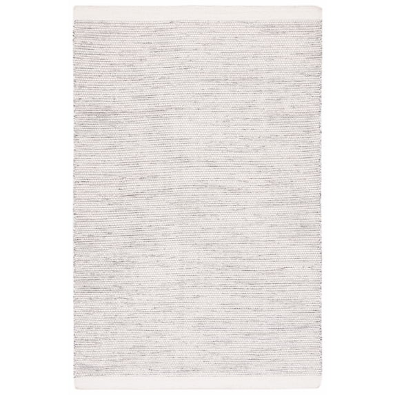 SAFAVIEH Vermont Zarif Distressed Dotted Area Rug, Ivory/Black, 5' x 8'