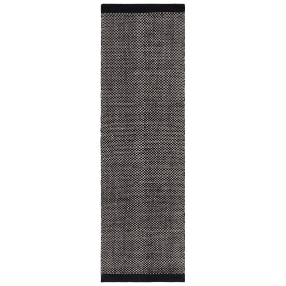 SAFAVIEH Vermont Zarif Distressed Dotted Runner Rug, Black, 2'3" x 13'