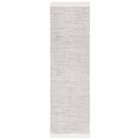 SAFAVIEH Vermont Zarif Distressed Dotted Runner Rug, Ivory/Black, 2'3" x 9'
