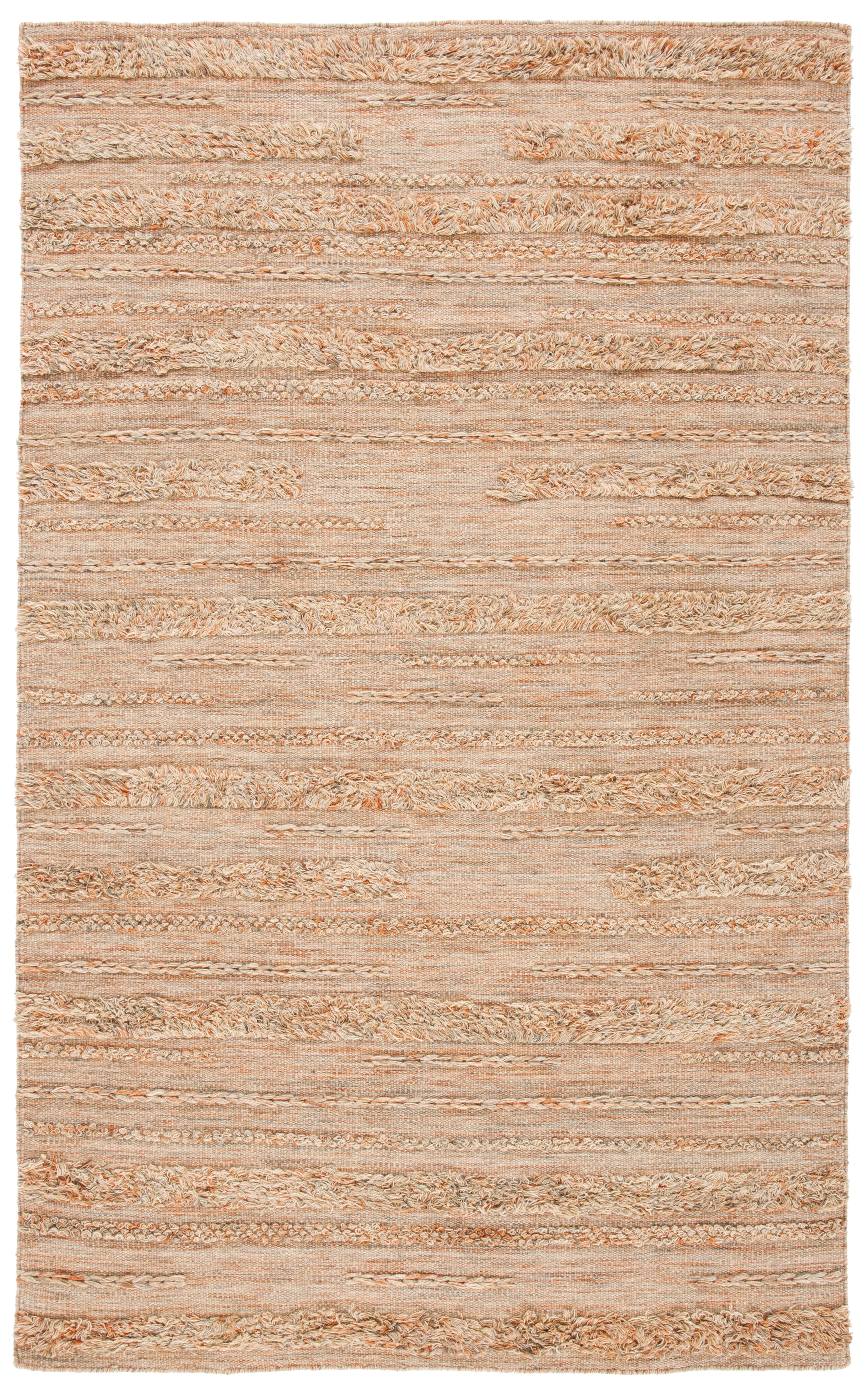 SAFAVIEH Vermont Zavanna Striped Area Rug, Beige/Orange, 3' x 5'