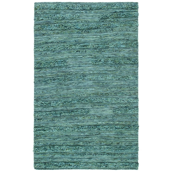 SAFAVIEH Vermont Zavanna Striped Area Rug, Dark Green/Black, 3' x 5'