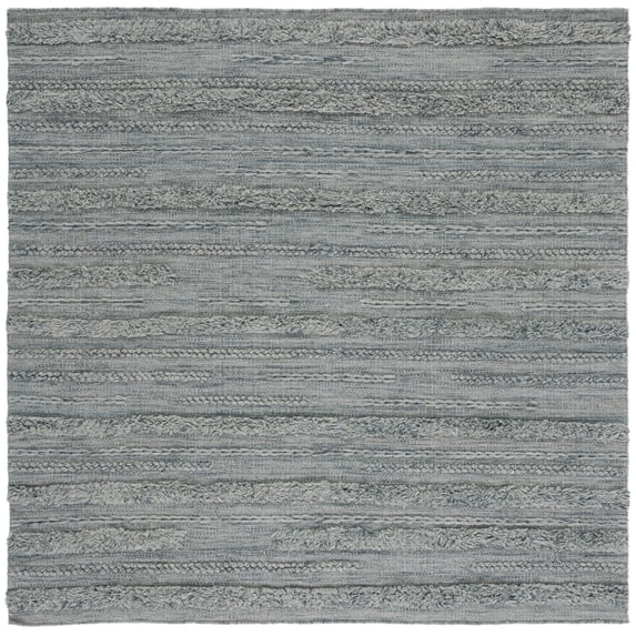 SAFAVIEH Vermont Zavanna Striped Area Rug, Grey/Ivory, 6' x 6' Square