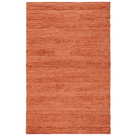 SAFAVIEH Vermont Zavanna Striped Area Rug, Rust/Orange, 3' x 5'