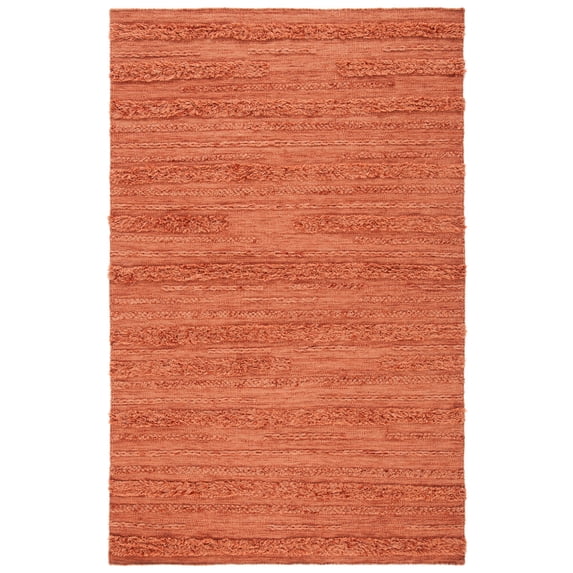 SAFAVIEH Vermont Zavanna Striped Area Rug, Rust/Orange, 5' x 8'