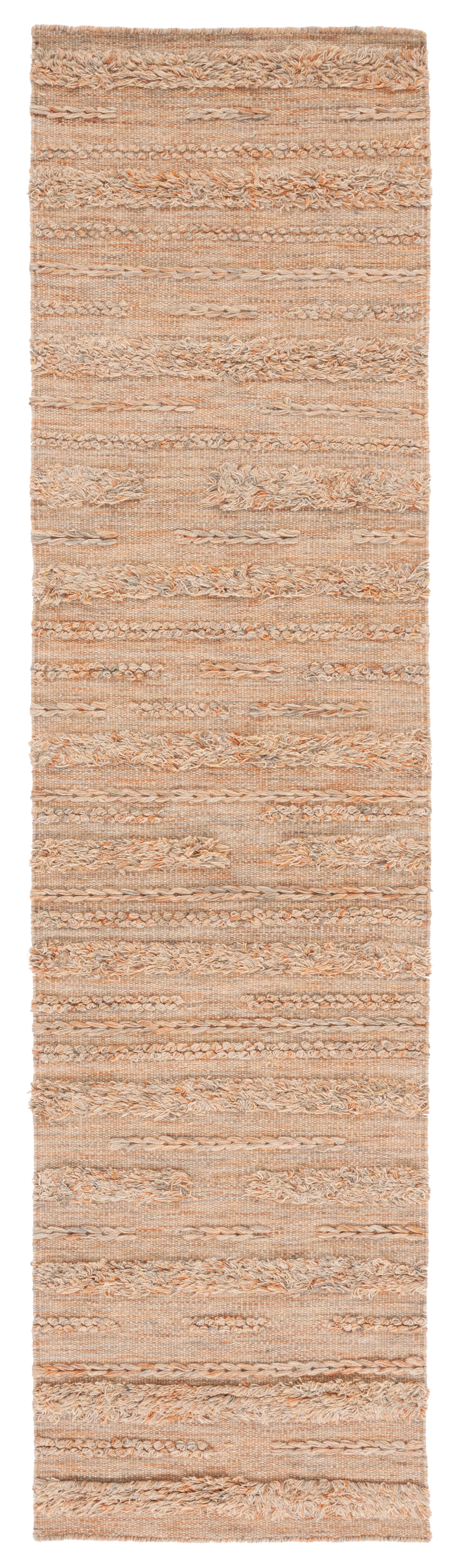 SAFAVIEH Vermont Zavanna Striped Runner Rug, Beige/Orange, 2'3" x 9'