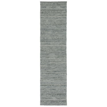 SAFAVIEH Vermont Zavanna Striped Runner Rug, Grey/Ivory, 2'3" x 9'