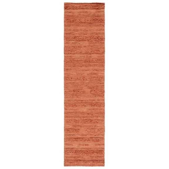 SAFAVIEH Vermont Zavanna Striped Runner Rug, Rust/Orange, 2'3" x 5'