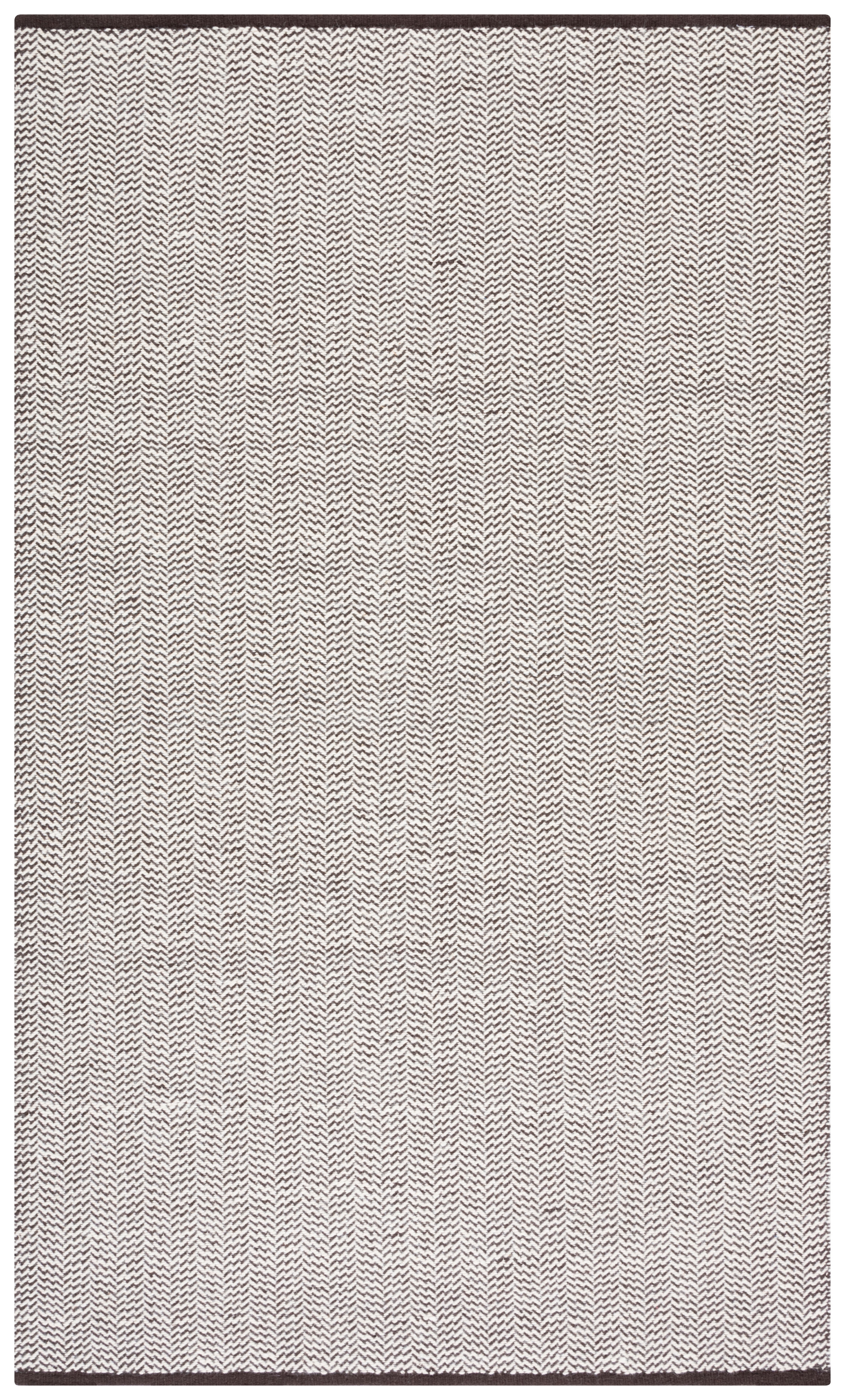 SAFAVIEH Vermont Zavia Chevron Area Rug, Brown/Ivory, 5' x 8'