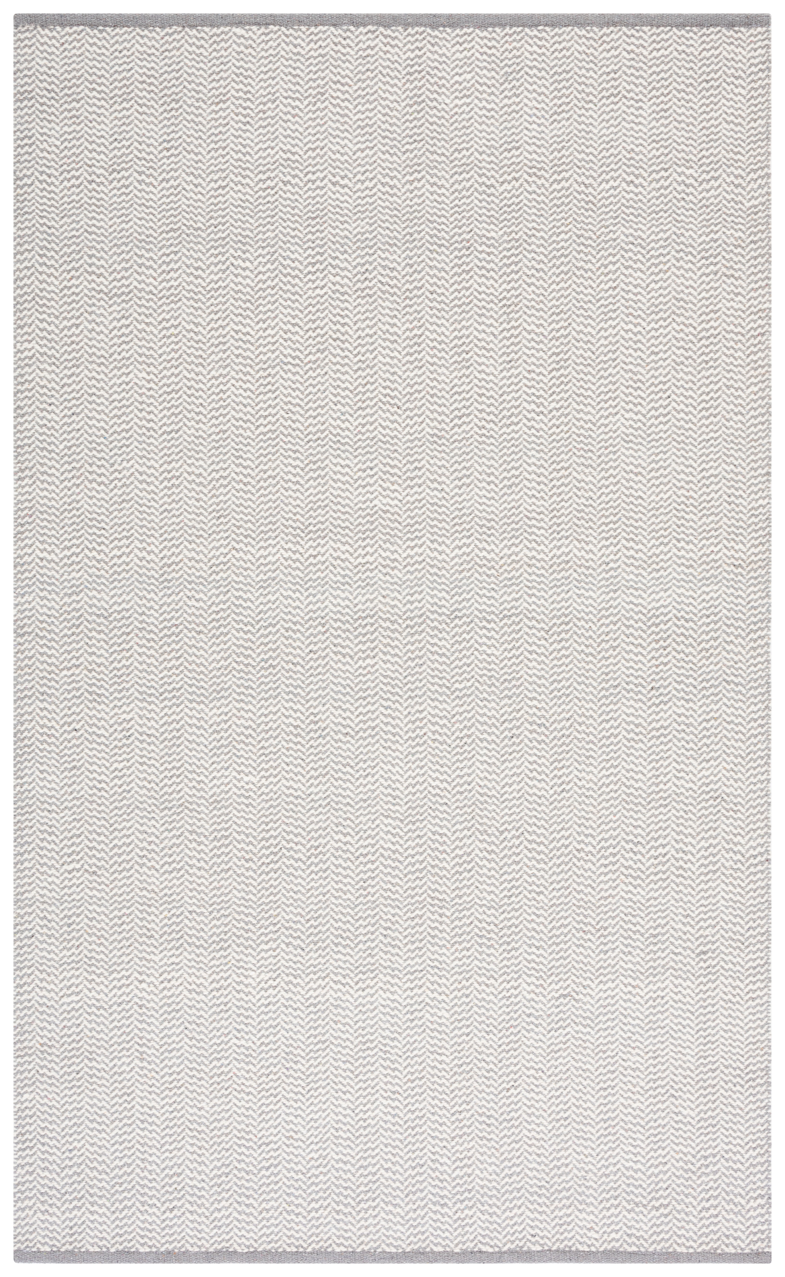 SAFAVIEH Vermont Zavia Chevron Area Rug, Grey/Ivory, 6' x 9'