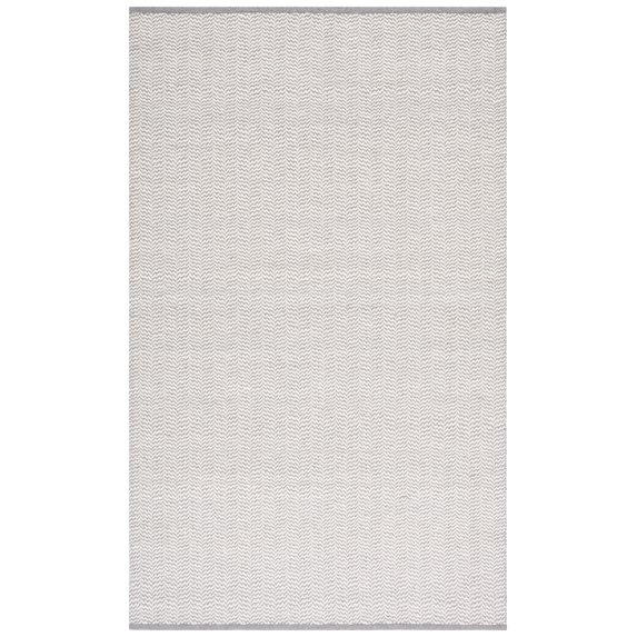 SAFAVIEH Vermont Zavia Chevron Area Rug, Grey/Ivory, 6' x 9'