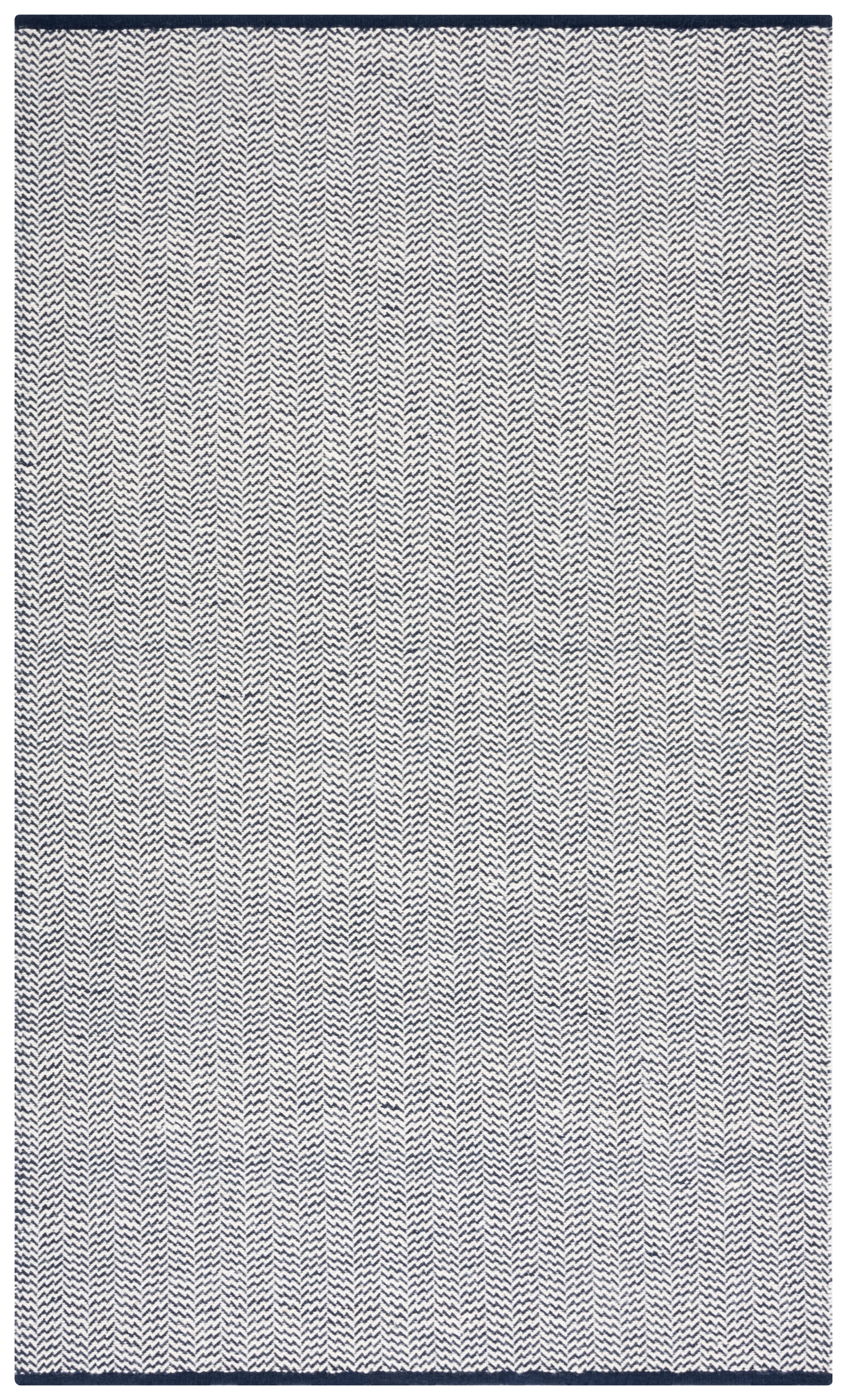 SAFAVIEH Vermont Zavia Chevron Area Rug, Navy/Ivory, 4' x 6'