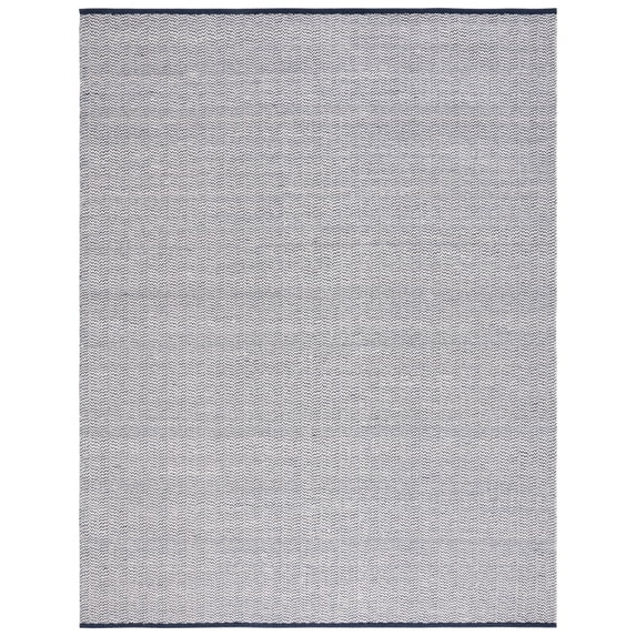 SAFAVIEH Vermont Zavia Chevron Area Rug, Navy/Ivory, 8' x 10'