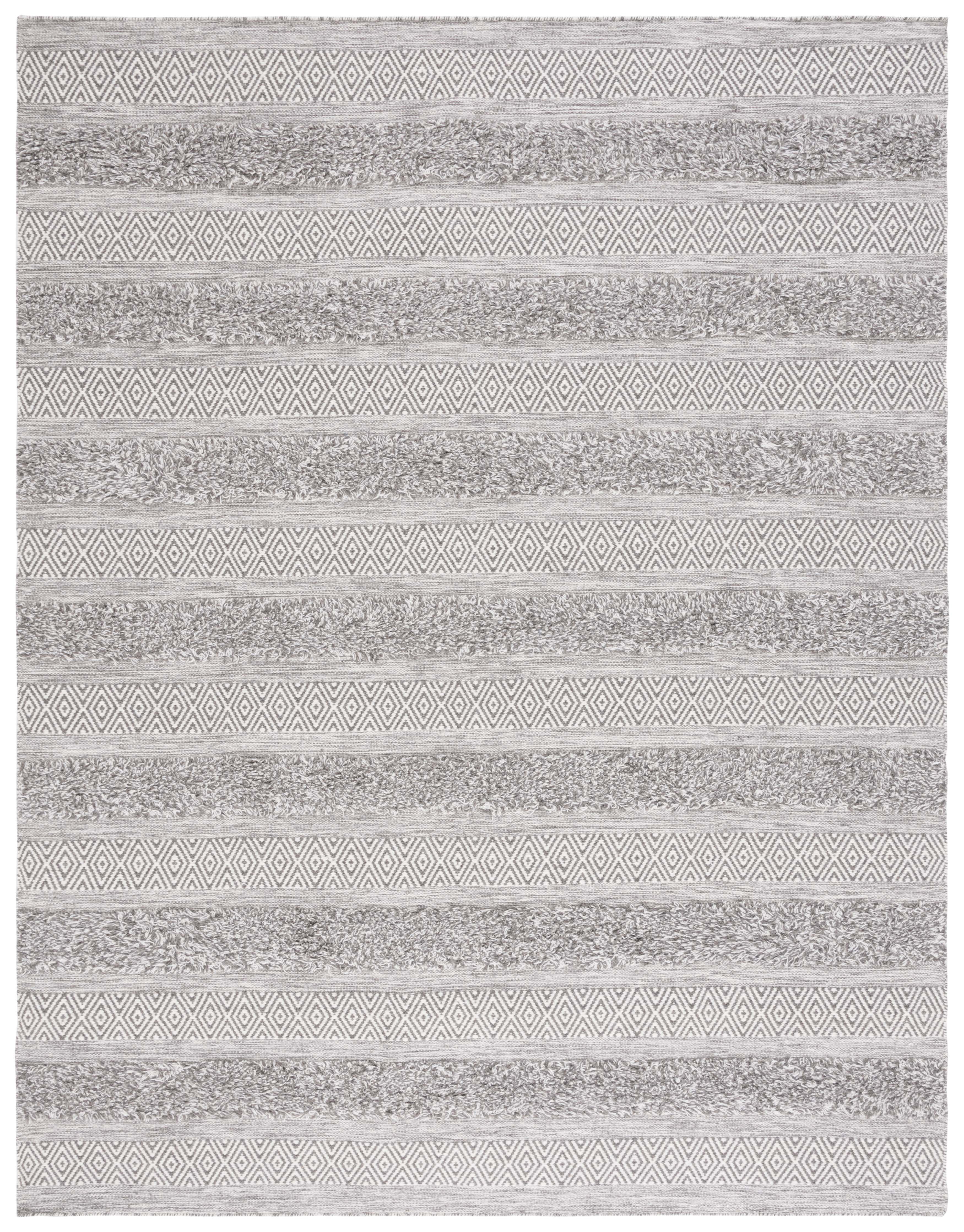 SAFAVIEH Vermont Zavier Stripe Area Rug, Brown/Ivory, 8' x 10'