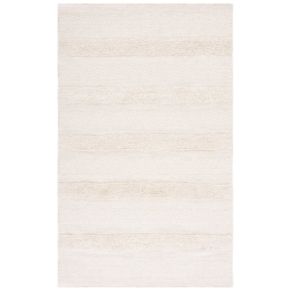 SAFAVIEH Vermont Zavier Stripe Area Rug, Ivory/Beige, 6' x 9'