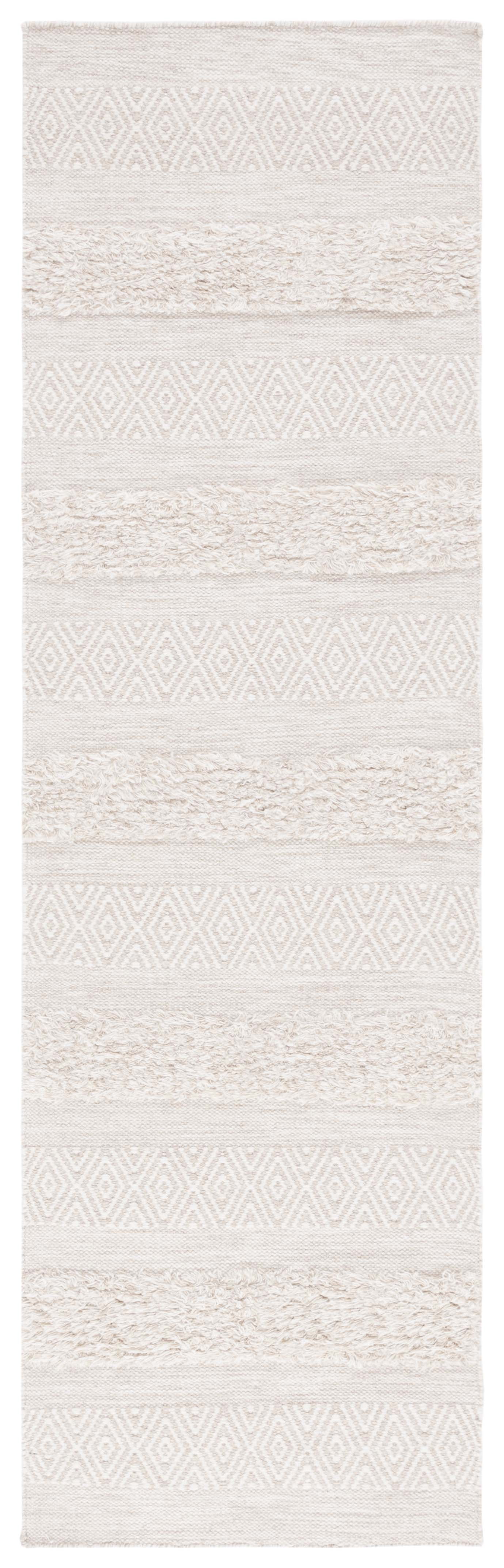 SAFAVIEH Vermont Zavier Stripe Runner Rug, Ivory/Beige, 2'3" x 8'