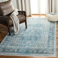thumbnail image 1 of SAFAVIEH Victoria Bethanie Floral Bordered Area Rug, Blue/Ivory, 4' x 6', 1 of 9