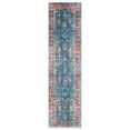 thumbnail image 1 of SAFAVIEH Victoria Bethanie Floral Bordered Runner Rug, Navy/Red, 2'2" x 10', 1 of 8
