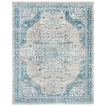 SAFAVIEH Victoria Corine Medallion Area Rug, Blue/Gray, 8' x 10'