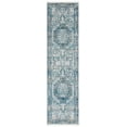 thumbnail image 1 of SAFAVIEH Victoria Creighton Floral Bordered Runner Rug, Blue/Grey, 2'2" x 6', 1 of 7