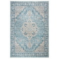 thumbnail image 1 of SAFAVIEH Victoria Jackalyn Floral Bordered Area Rug, Blue/Grey, 5' x 8', 1 of 7