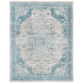 thumbnail image 1 of SAFAVIEH Victoria Lorraine Floral Bordered Area Rug, 9' x 12', Blue/Grey, 1 of 8