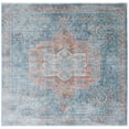 thumbnail image 1 of SAFAVIEH Victoria Stephanie Floral Bordered Area Rug, Navy/Red, 6'7" x 6'7" Square, 1 of 8