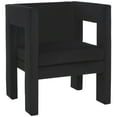 thumbnail image 1 of SAFAVIEH Vidar Modern Style Accent Chair, Black Velvet, 1 of 1