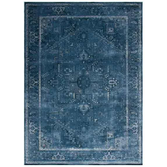 SAFAVIEH Vintage Adrian Bordered Area Rug, Blue, 8' x 10'