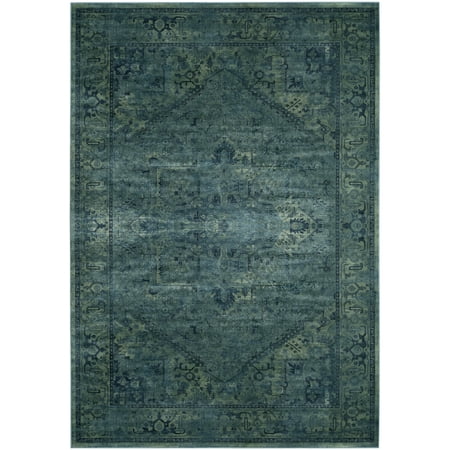 SAFAVIEH Vintage Adrian Bordered Area Rug, Turquoise, 8' x 10'