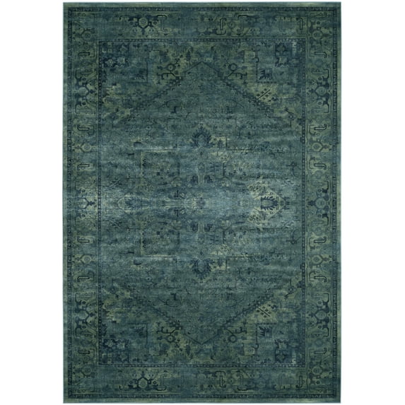 SAFAVIEH Vintage Adrian Bordered Area Rug, Turquoise, 8' x 10'