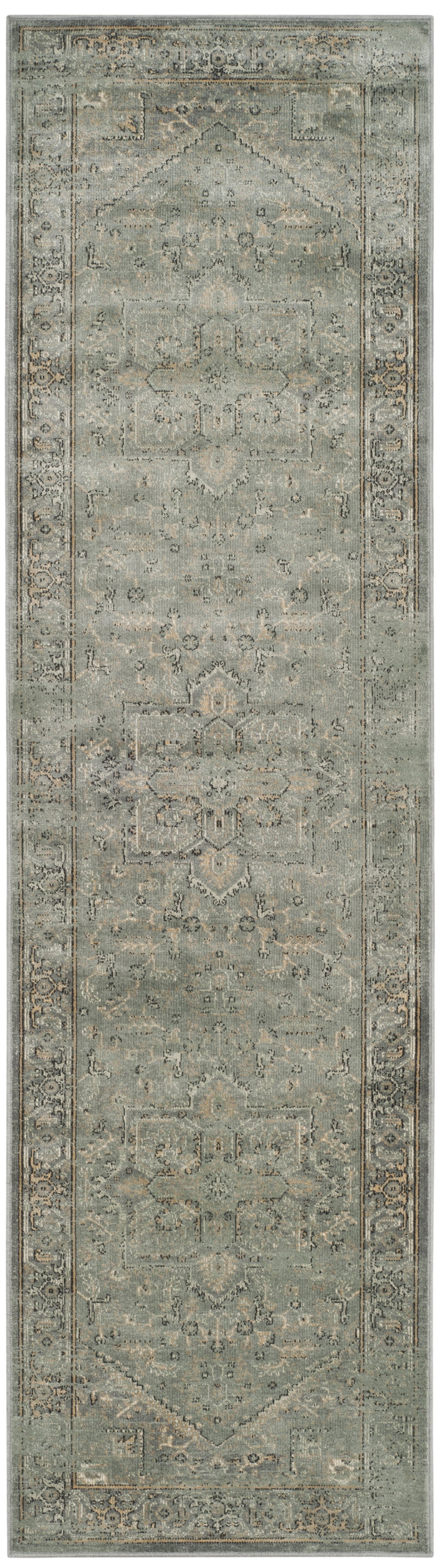 SAFAVIEH Vintage Adrian Traditional Runner Rug, Grey/Multi, 2'2