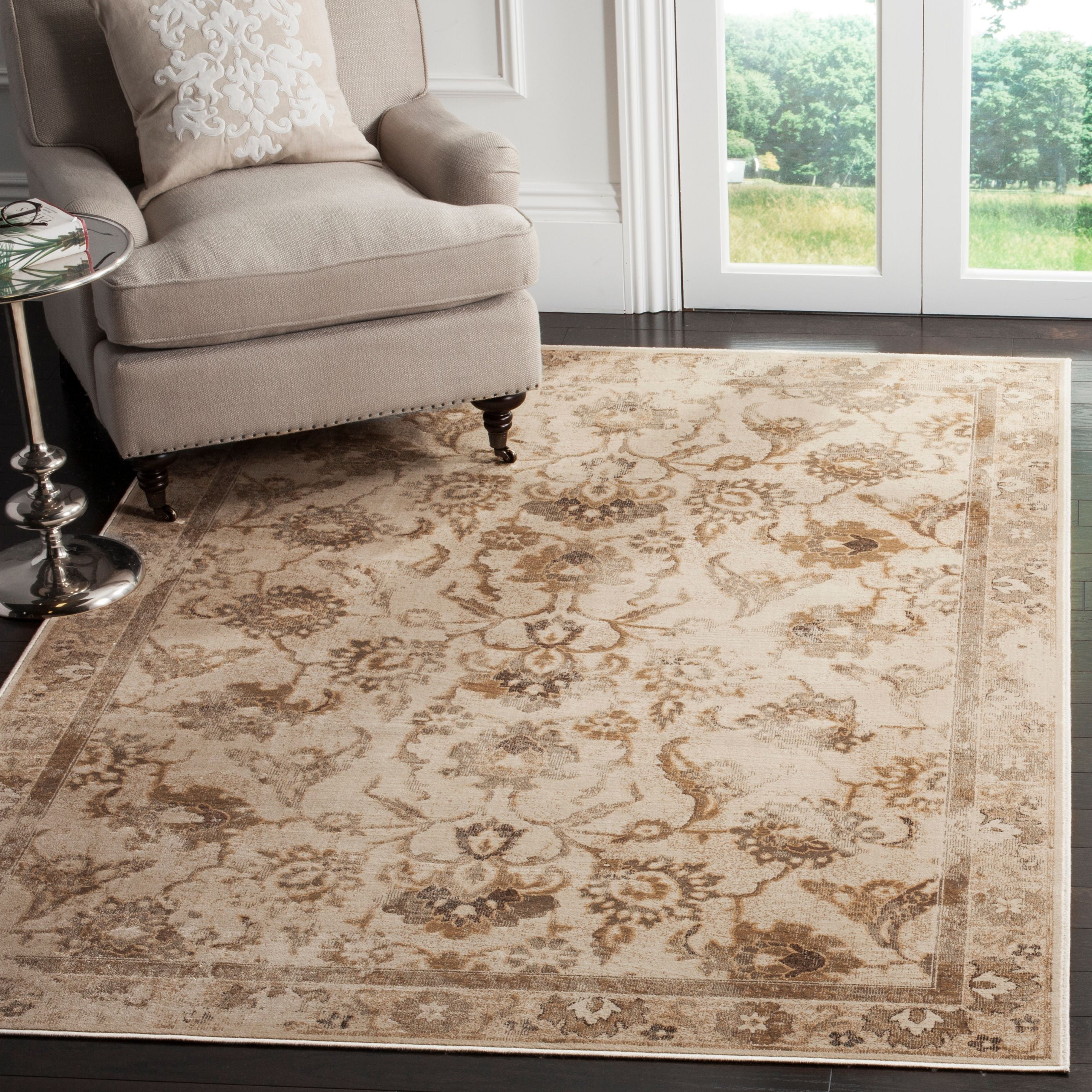 SAFAVIEH Vintage Bayon Traditional Area Rug, Stone, 9' x 12'