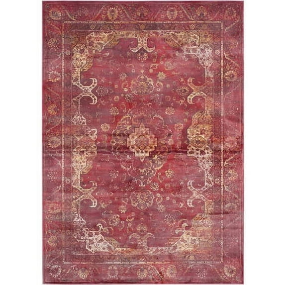 SAFAVIEH Vintage Cennetig Traditional Area Rug, Purple/Fuchsia, 8' x 10'