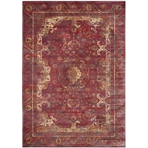 SAFAVIEH Vintage Cennetig Traditional Area Rug, Purple/Fuchsia, 9' x 12'