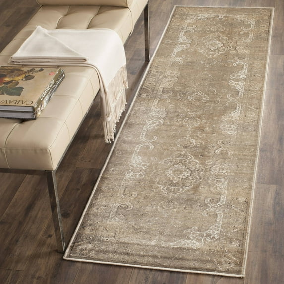 SAFAVIEH Vintage Cennetig Traditional Runner Rug, Mouse, 2'2" x 8'