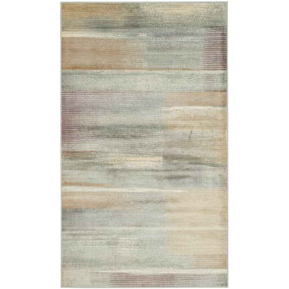 SAFAVIEH Vintage Donal Geometric Area Rug, Light Blue, 3'3" x 5'7"