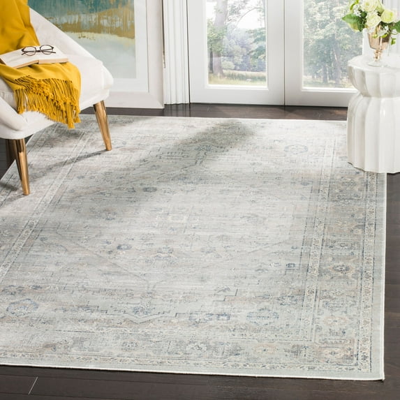 SAFAVIEH Vintage Eliot Traditional Area Rug, Light Blue, 8' x 10'