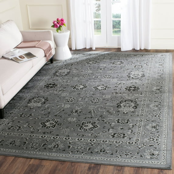 SAFAVIEH Vintage Embla Traditional Area Rug, Dark Grey/Light Grey, 8' x 11'