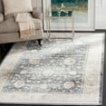 thumbnail image 1 of SAFAVIEH Vintage Frigg Traditional Area Rug, Dark Grey/Cream, 4' x 5'7", 1 of 7