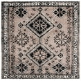 thumbnail image 1 of SAFAVIEH Vintage Hamadan Blathnaid Oriental Area Rug, Brown/Black, 6'7" x 6'7" Square, 1 of 9