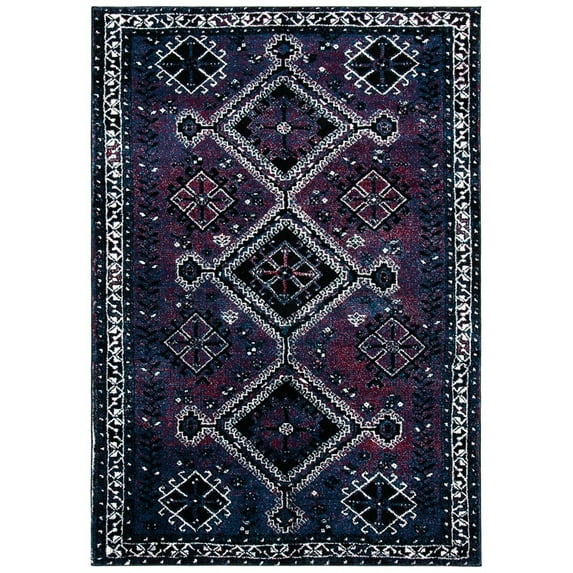 SAFAVIEH Vintage Hamadan Blathnaid Oriental Area Rug, Purple/Black, 2'7" x 5'