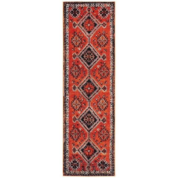 SAFAVIEH Vintage Hamadan Blathnaid Oriental Runner Rug, Orange/Red, 2'3" x 12'