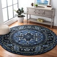 thumbnail image 1 of Safavieh Vintage Hamadan Dania Oriental Area Rug, Blue/Gray, 8' x 8' Round, 1 of 10