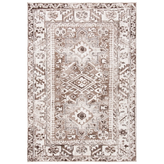 Safavieh Vintage Hamadan Dania Oriental Area Rug, Brown/Ivory, 6'7" x 9'