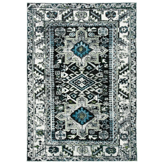 SAFAVIEH Vintage Hamadan Dania Oriental Area Rug, Dark Grey/Ivory, 10'6" x 14'