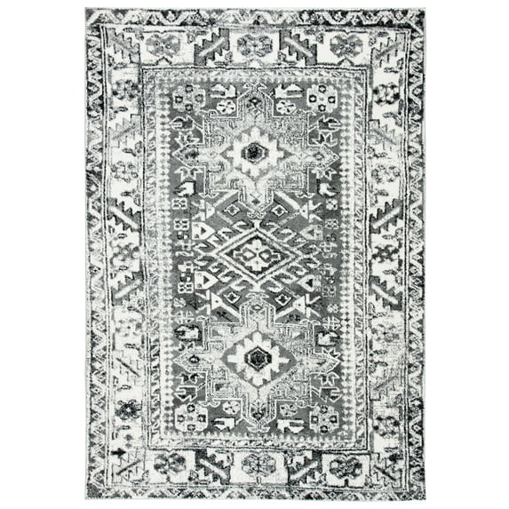 SAFAVIEH Vintage Hamadan Dania Oriental Area Rug, Grey/Ivory, 2'3" x 4'
