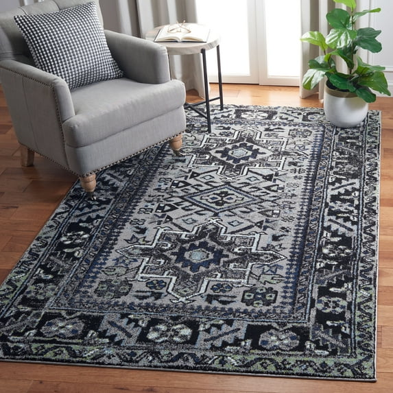 Safavieh Vintage Hamadan Dania Oriental Area Rug, Light Gray/Dark Gray, 5'3" x 7'6"